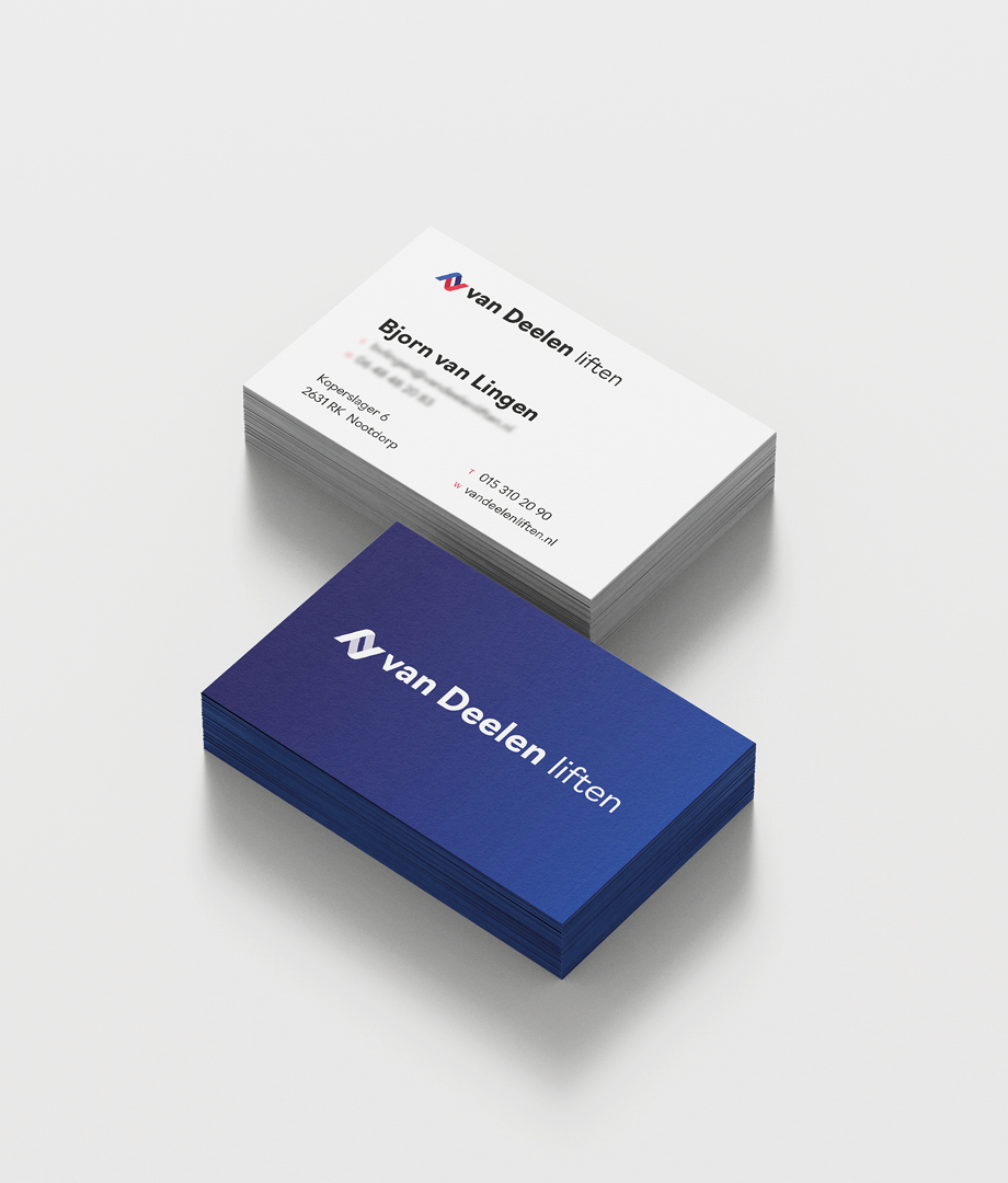 Business card Van Deelen Liften
